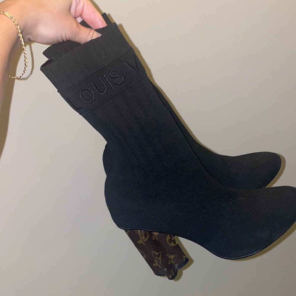 Louis Vuitton Black Sock Boot